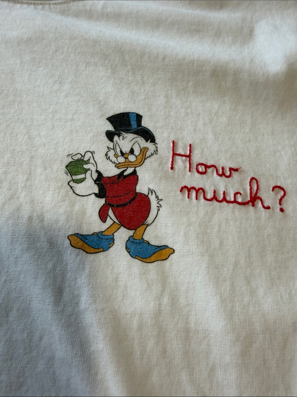 MC2 Saint Barth White Short Sleeve Tee with Scrooge McDuck Graphic